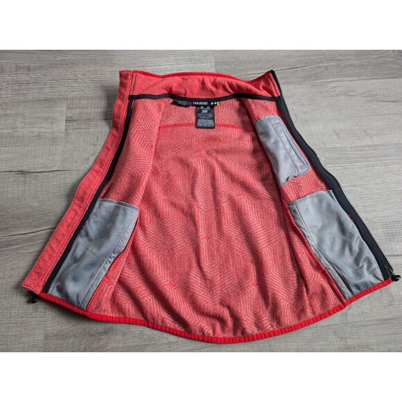 Under Armour Cold Gear Insulated Zip Up Vest Light Weight Red Youth XS - Picture 5 of 8
